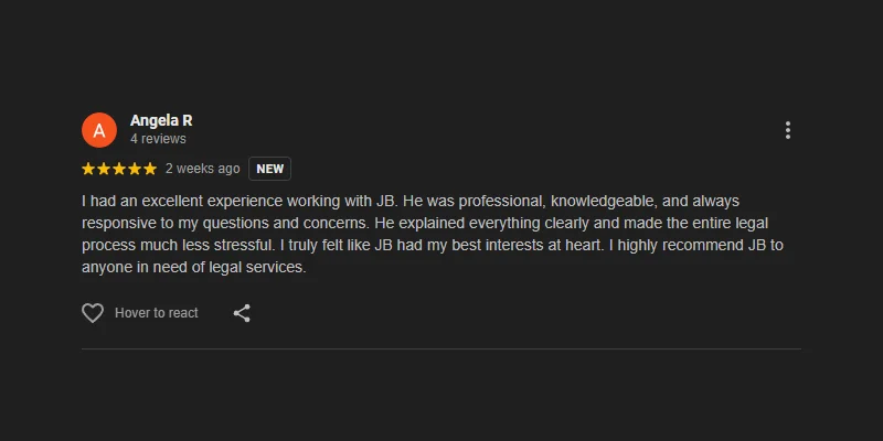 5 start google review.