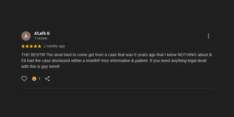 5 start google review.