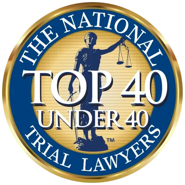Top 40 Under 40 Trial Lawyers Award from The National Trial Lawyers