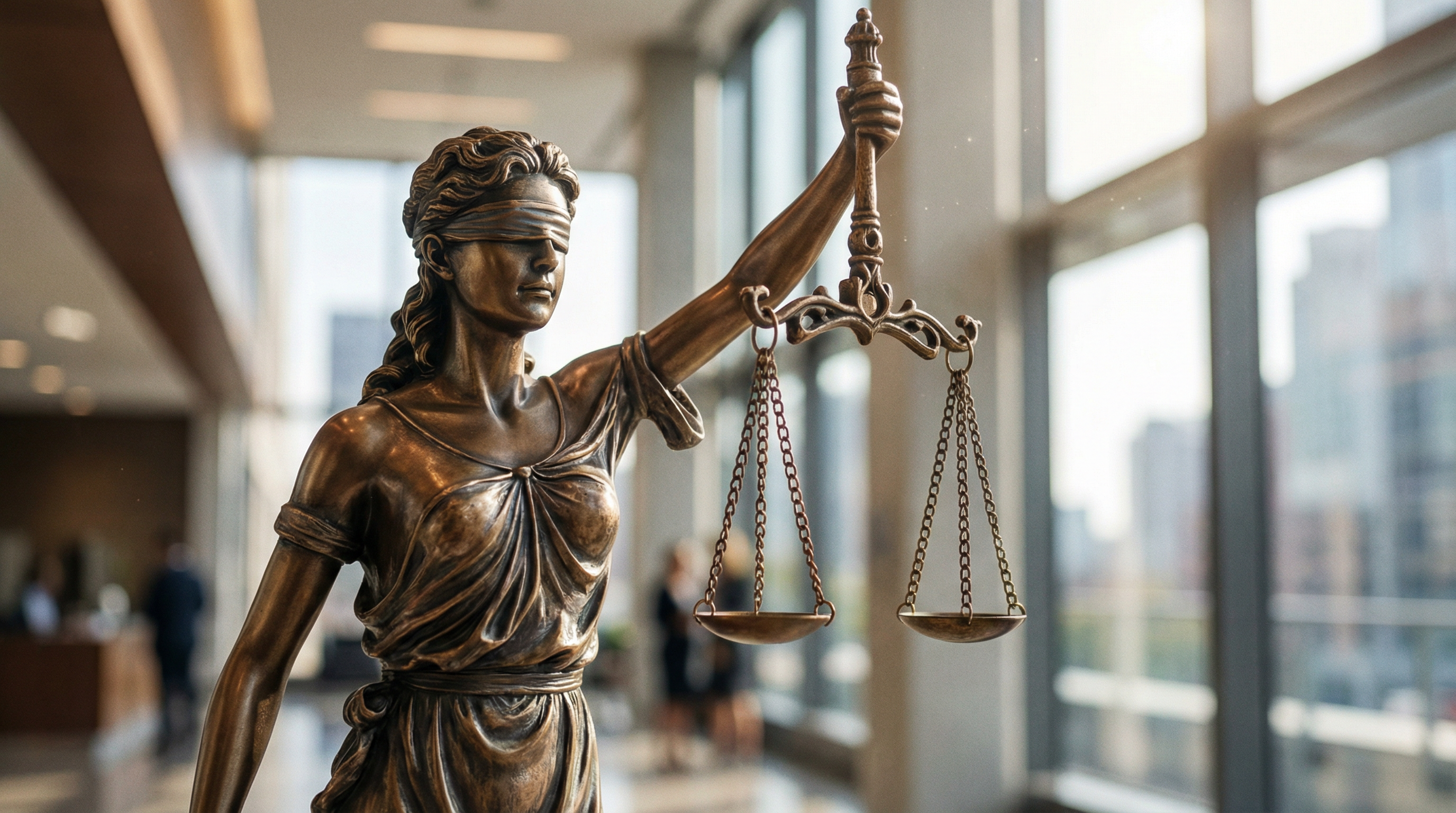 Lady Justice statue representing fair legal representation